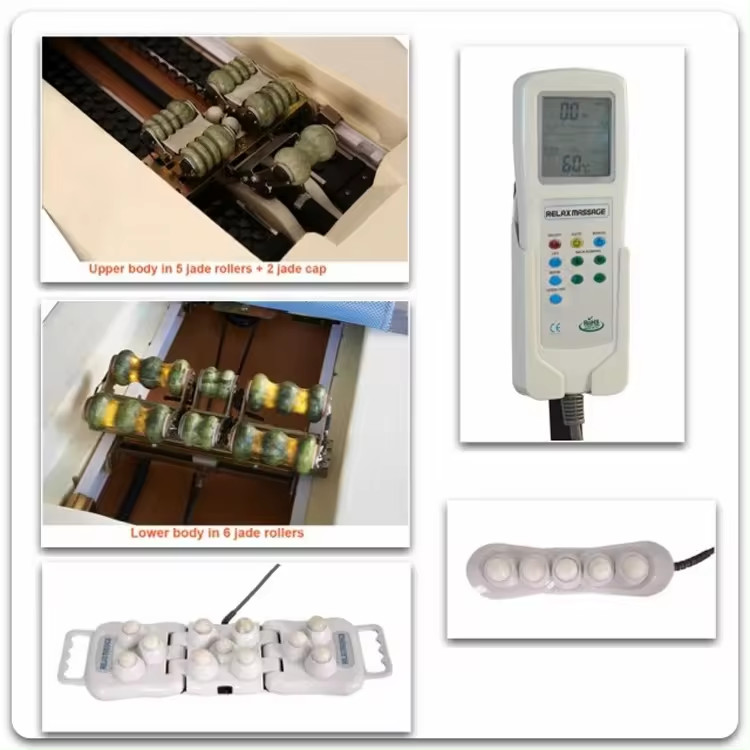 Salon Furniture New Arrival Korea Nugar Best Infrared Jade Stone Heating Therapy Spa Beauty Thermal Massage Bed Manufact