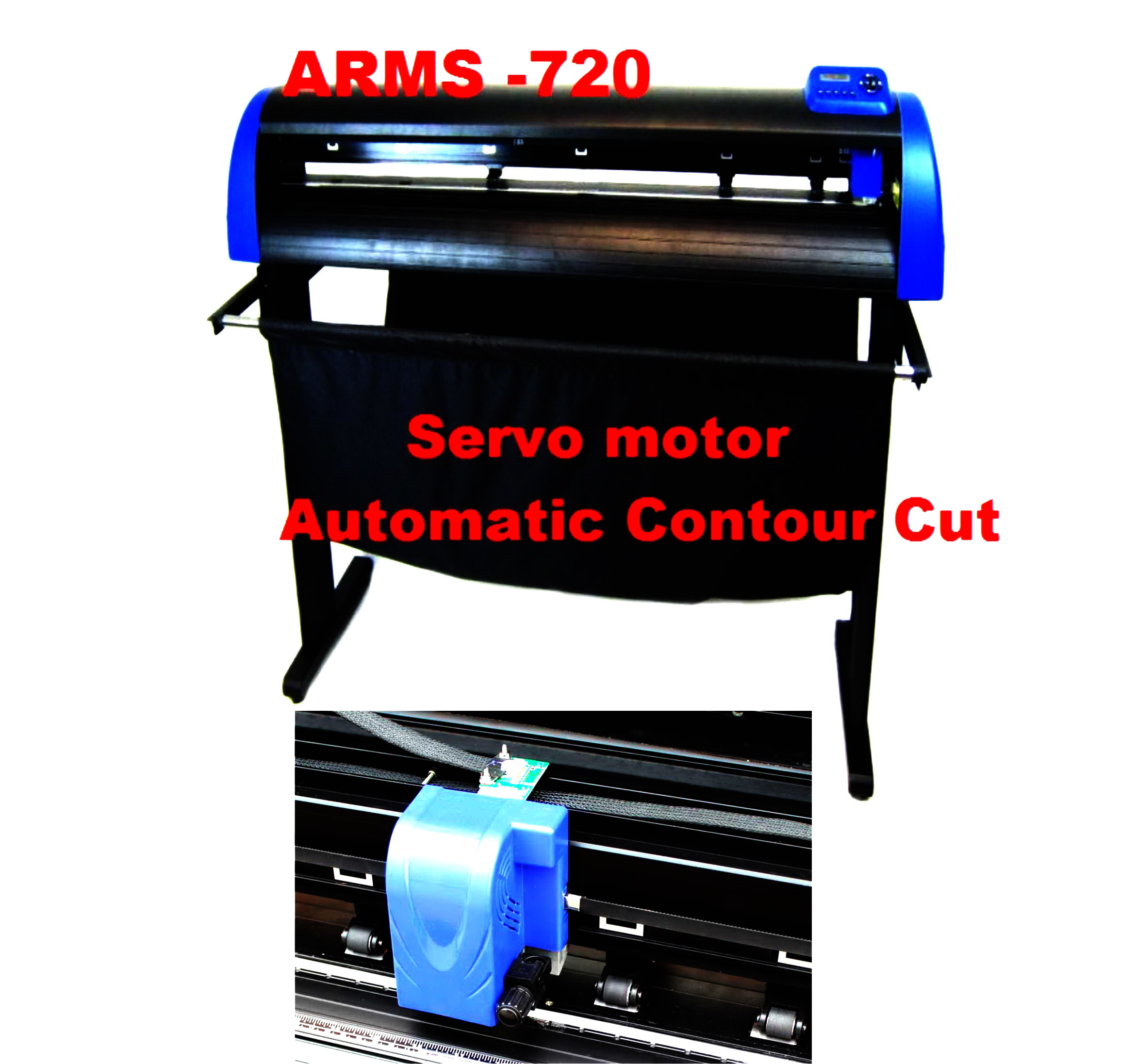 DC Servo Plotter Sticker Cutting Machine , Vinyl Cutter Plotter Printer With