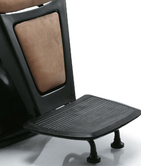 Barber Shop Chairs Hydraulic Cover Metal Footrest With Pu Leather Materials