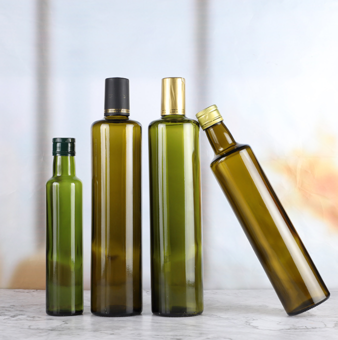 Customized Size Glass Olive Oil Bottle for Hair Oil 100ml 250ml 375ml 500ml 750ml 1000ml