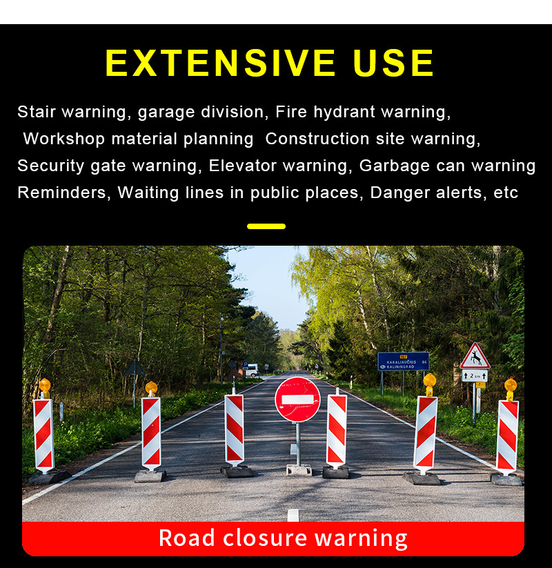 Detectable Red Green White Yellow Black Pvc Reflective Barricade Caution Warn Hazard Safety Warning Tape