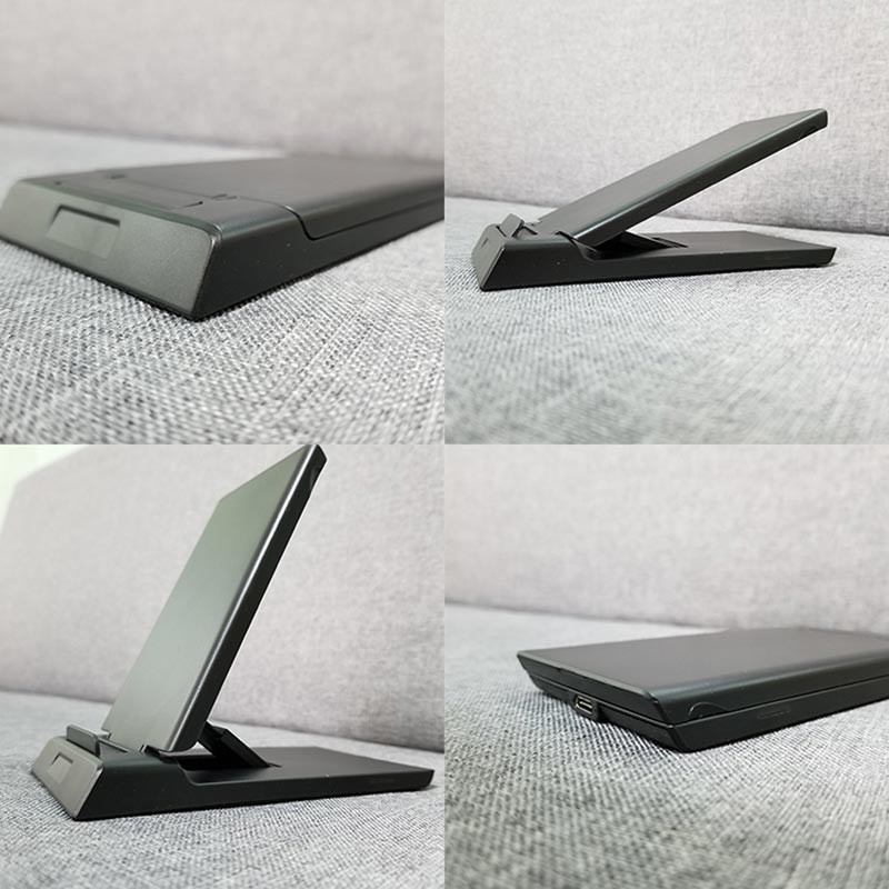 ABS PU Qi Standard Desktop Wireless Charger Response Long Distance