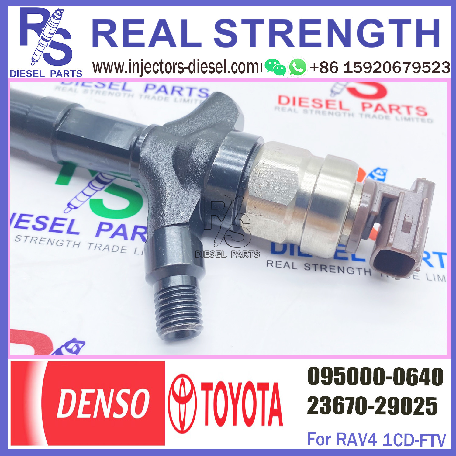 Diesel Common Rail Fuel Injector 095000-0640 095000-0641 or injector 095000-0641 For ISUZU 6HK1