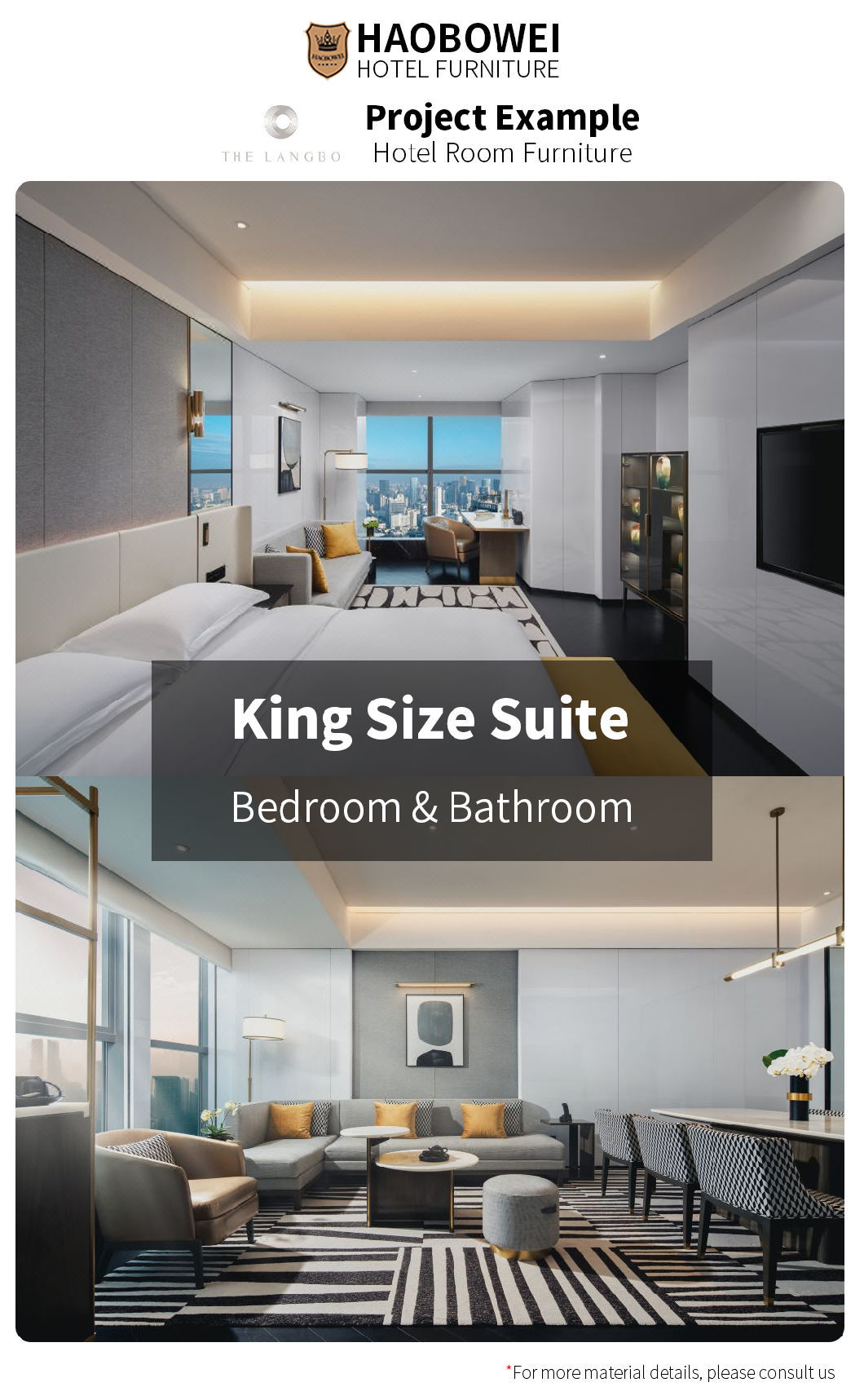 Wholesale Luxury Hotel Furniture China Standard King Size Bedroom Set 5 Star