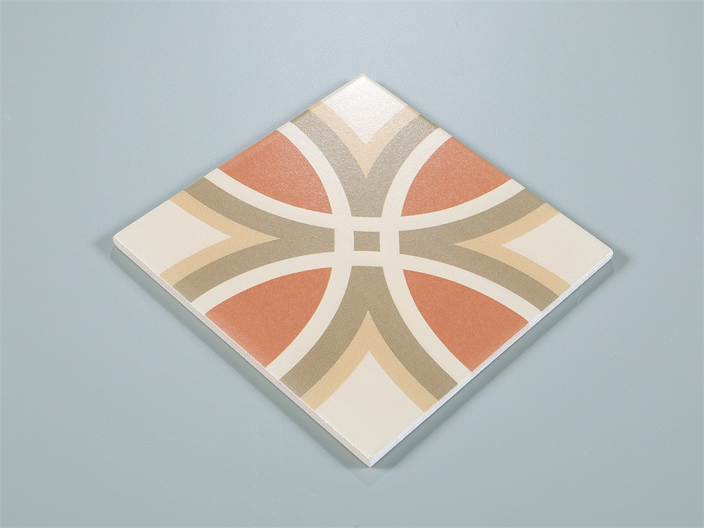 4 Styles Eco-Friendly 200x200mm Interior Wall And Floor Ceramic Rustic Tile For Restaurant And Living Room