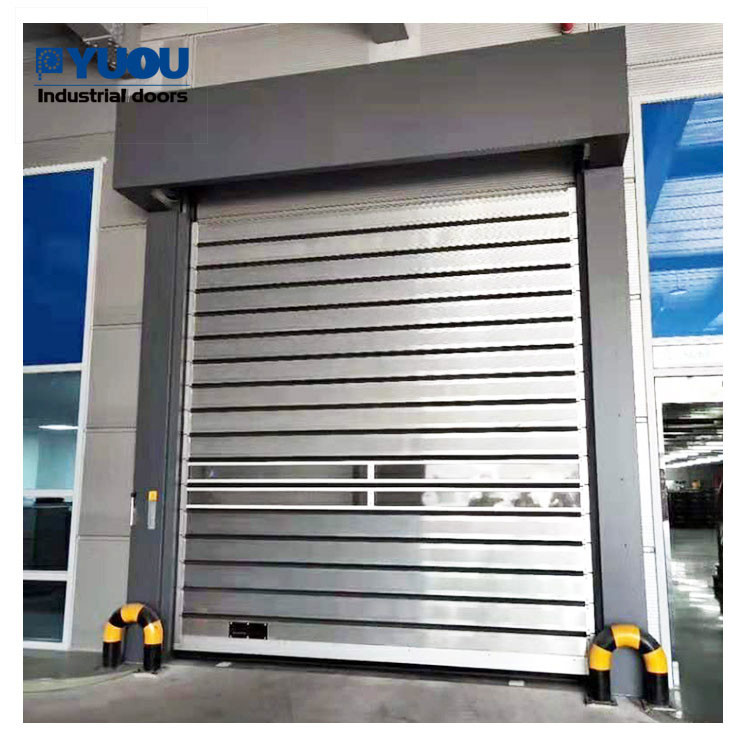 Exterior Automatic Shutter Wind Resistant High Speed Door 8m Aluminum Alloy 35m/s