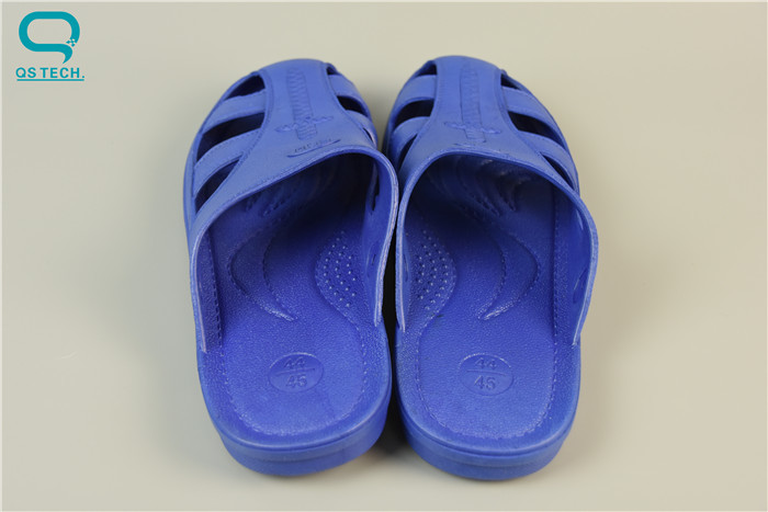 Black Blank ESD Cleanroom Shoes Rubber Anti Static Slippers For Men Women