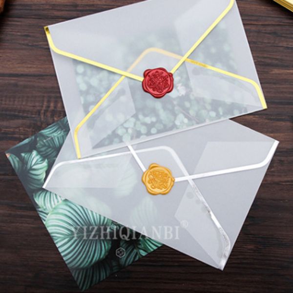 Translucent Cellophane Envelope Gift Card Envelope Various Materials