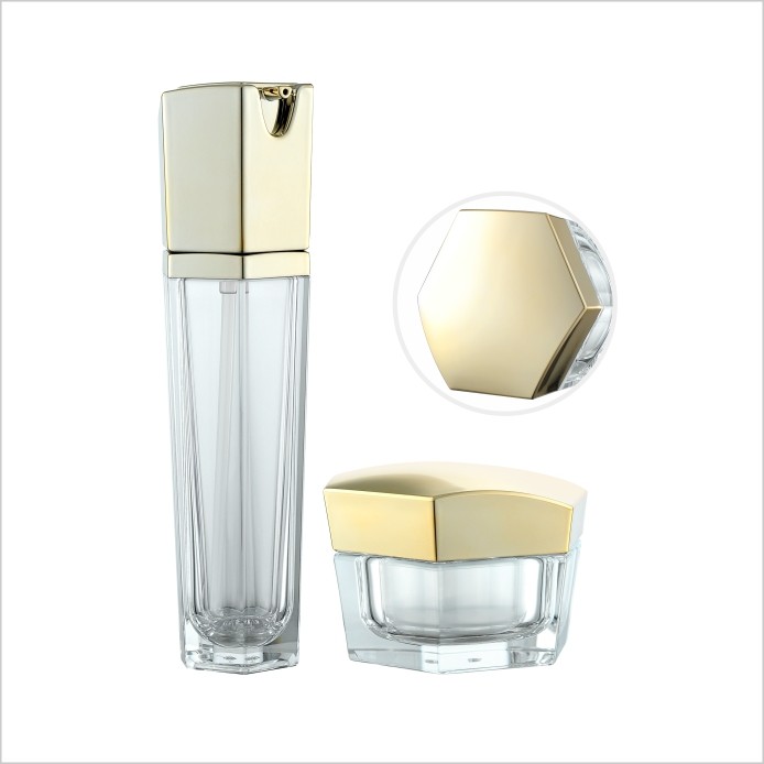 HOT Sale Cosmetics Packaging Customized Color Lotion Bottle 120ml Skin Care Acrylic Pump Bottle
