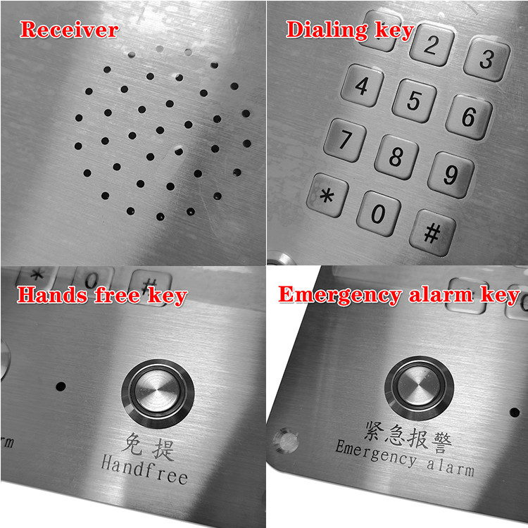 Cleanroom Consumables Handsfree Telephone Stainless Steel 304