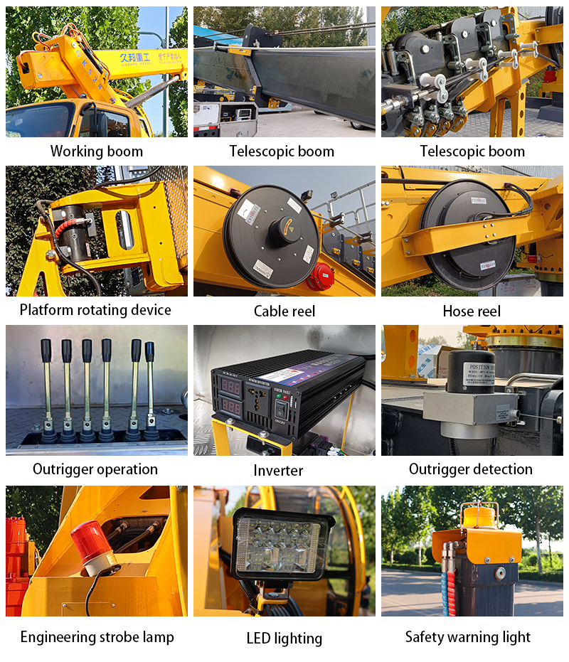 28m Customized Telescopic Boom Truck High-altitude Operation Truck Aerial Working Platform Bucket Truck