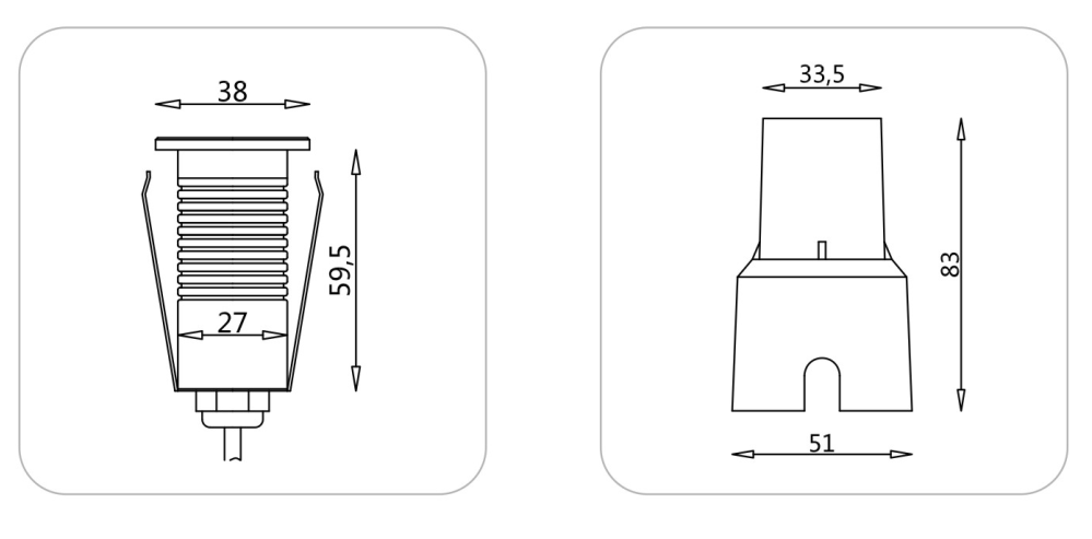 Led inground light