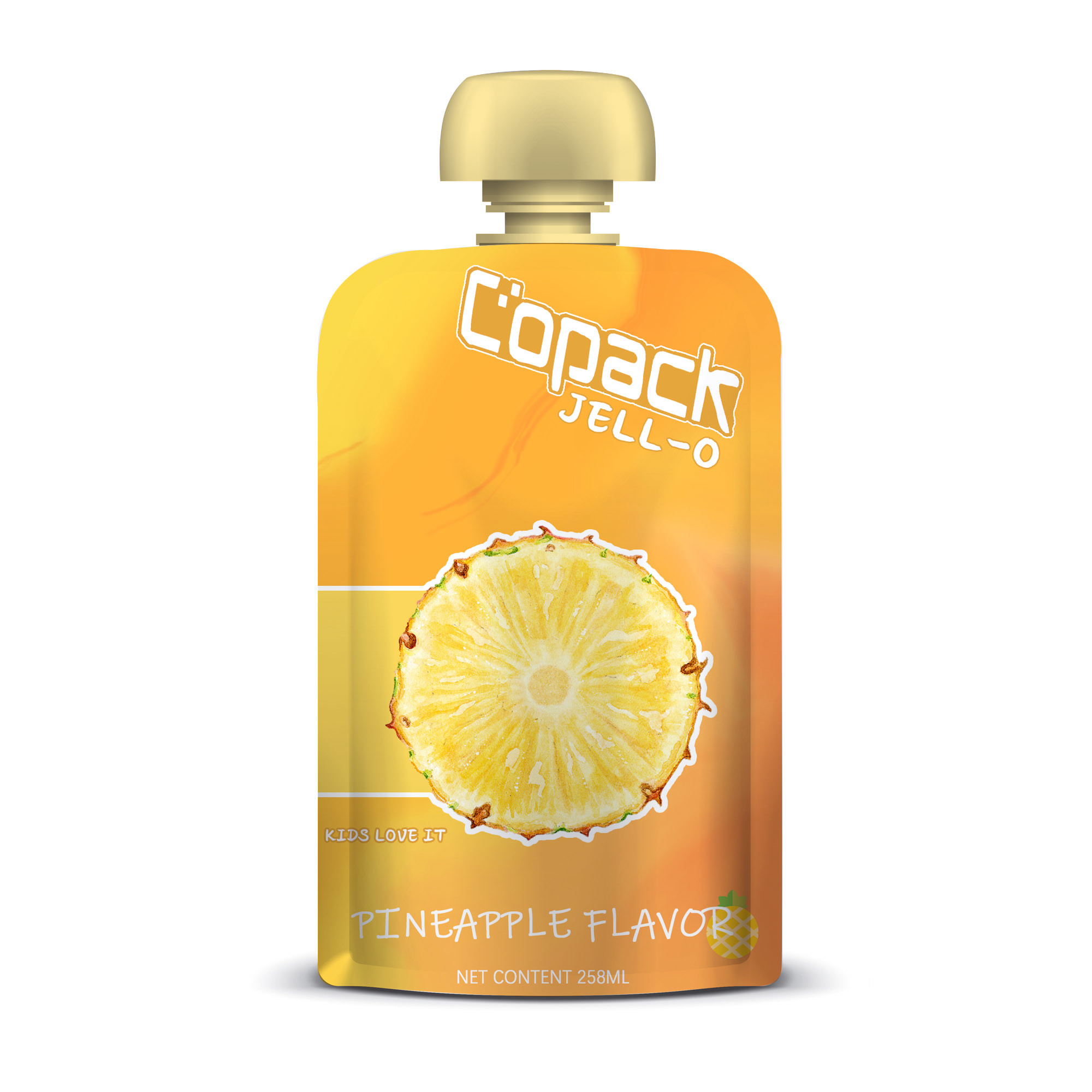 Plastic Liquid Fruit Juice Drink Spout Pouch Packaging 200ml Reusable
