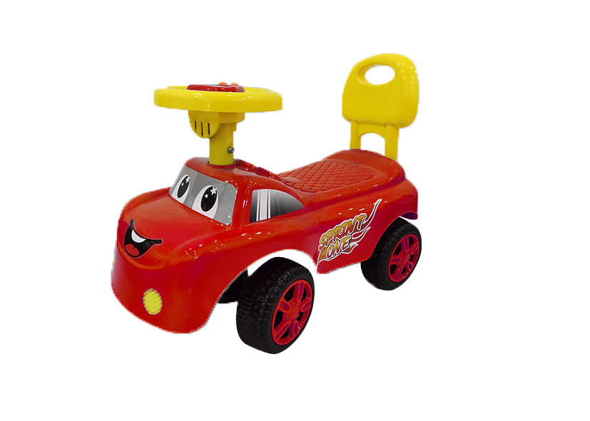 Red 1.35kg Foot To Floor Ride On Car For 1 Year Old Lights Music 51*25*40cm