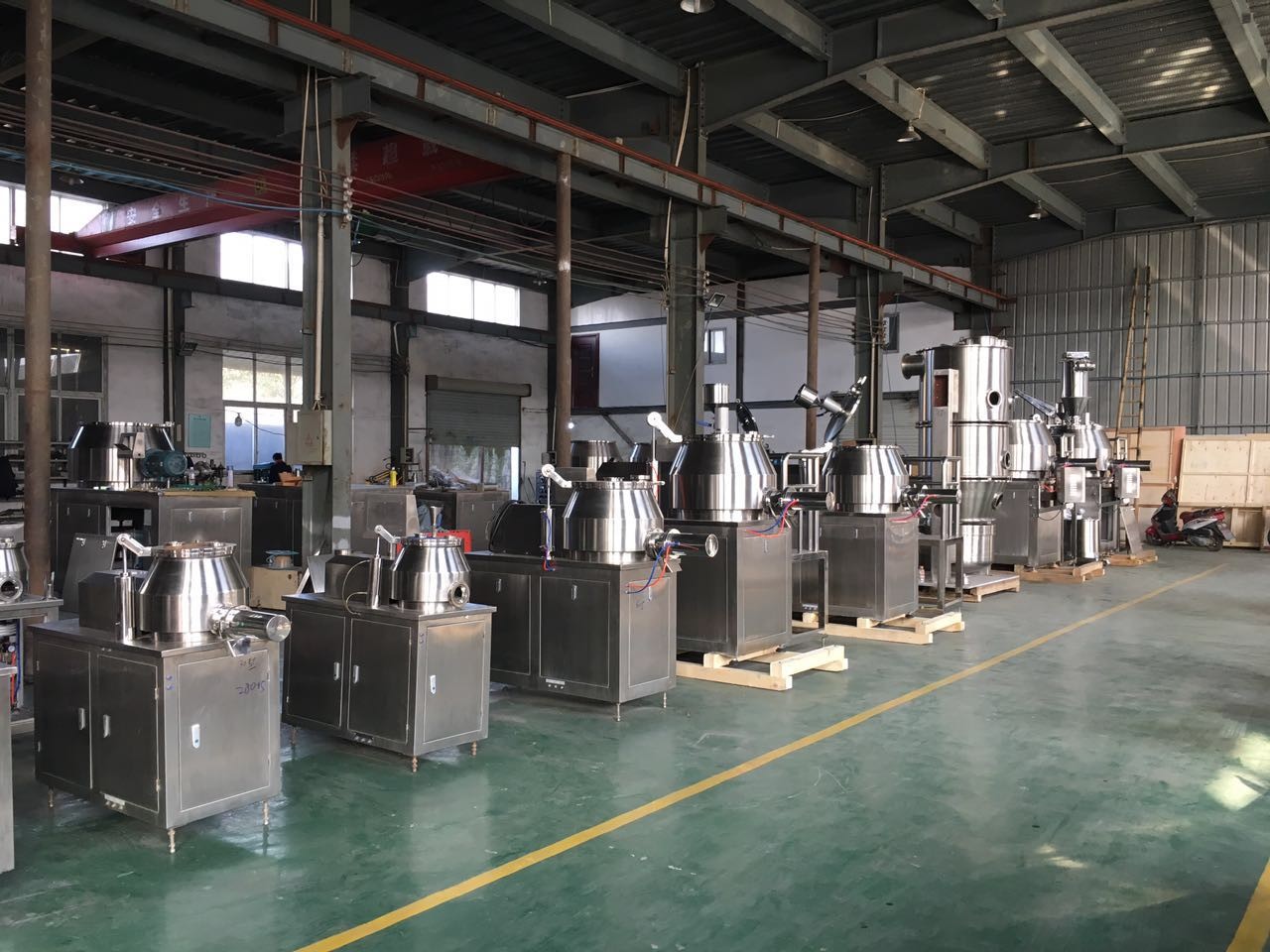 Vertical Pharmaceutical Granulating Fluid Bed Drier CE Certificate FG Series