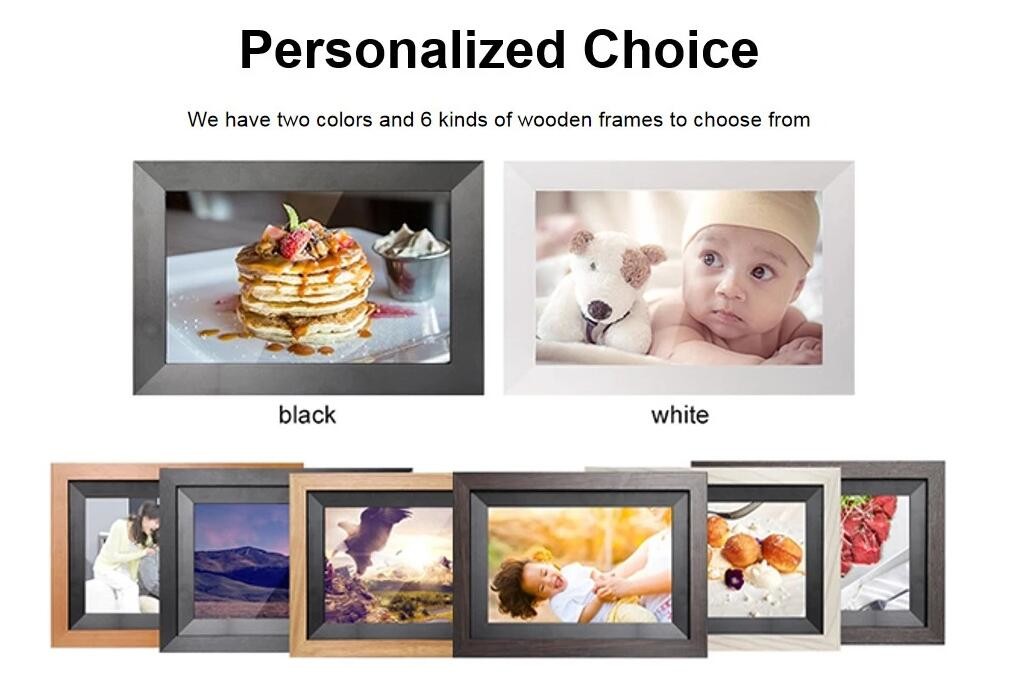 10 inch WiFi Digital Frame IPS Touch Screen 1080P Photo Frame, 16GB Large Memory Share Moments Instantly via Mobile APP