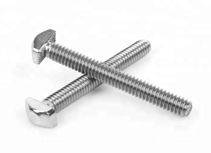 Polish Finish Track T Head Bolts A2-70 Stainless Steel T Bolts T Nut Bolts