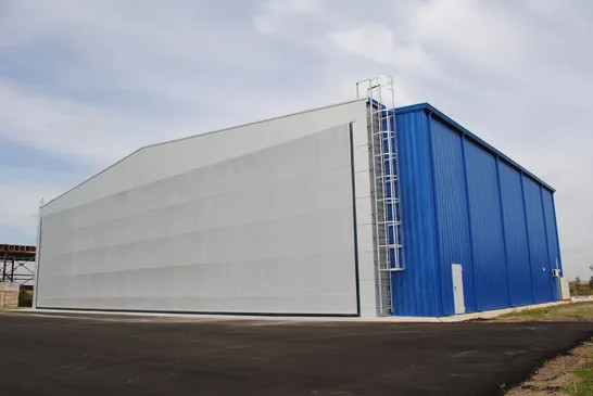 Portable Container Loading Metal Prefabricated H Steel Structural Airplane Hangar