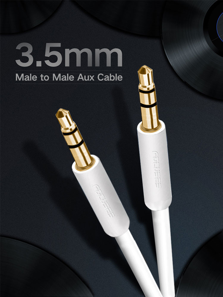 OEM PVC 3.5 Mm Audio Jack To Aux Cable Wire Gold Plated Audio Auxiliary Cord