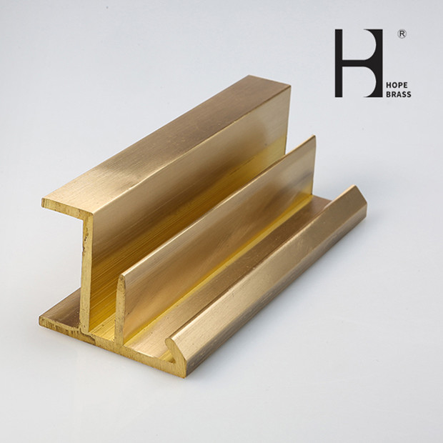 Anodizing Surface C3604 Brass Extrusion Profiles For Furniture
