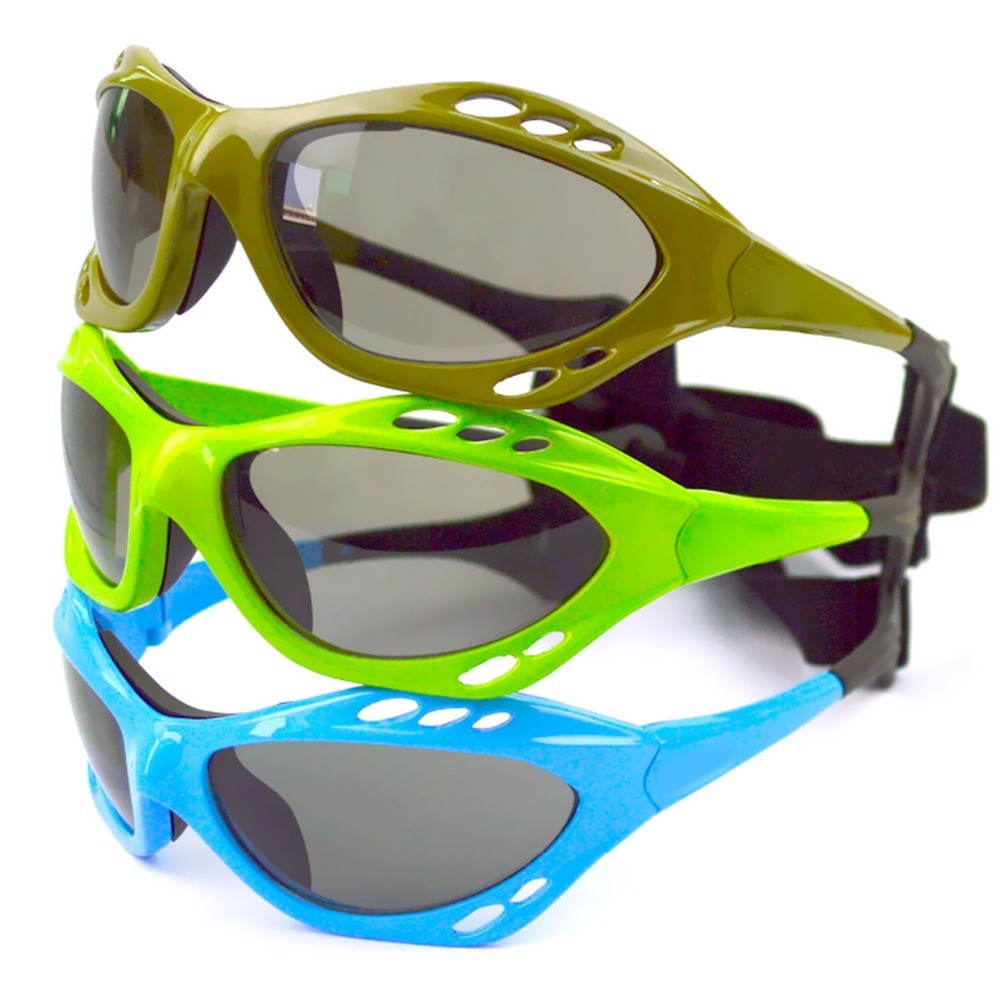 Anti Impact Watersports Sunglasses Windproof Lightweight Floating Material