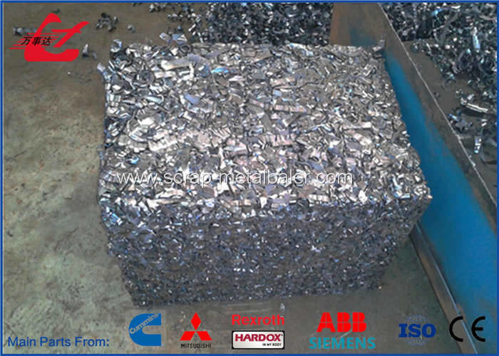Various Bale Shape Steel Shavings Baler Scrap Metal Press Machine 18.5kW Motor