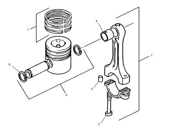 1850111 Ring Kit 1.0 Mm Cylinder Liner 7S-4000 Engine 185-0111 Ring 7S4000 Piston