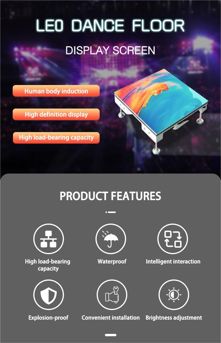 Nightclub Stage LED Panel P4.81 Dance Floor LED Display With 1/13scan Mode