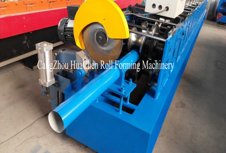 Rain Water Steel Down Pipe Roll Forming Machine 380V 50Hz 3 Phases