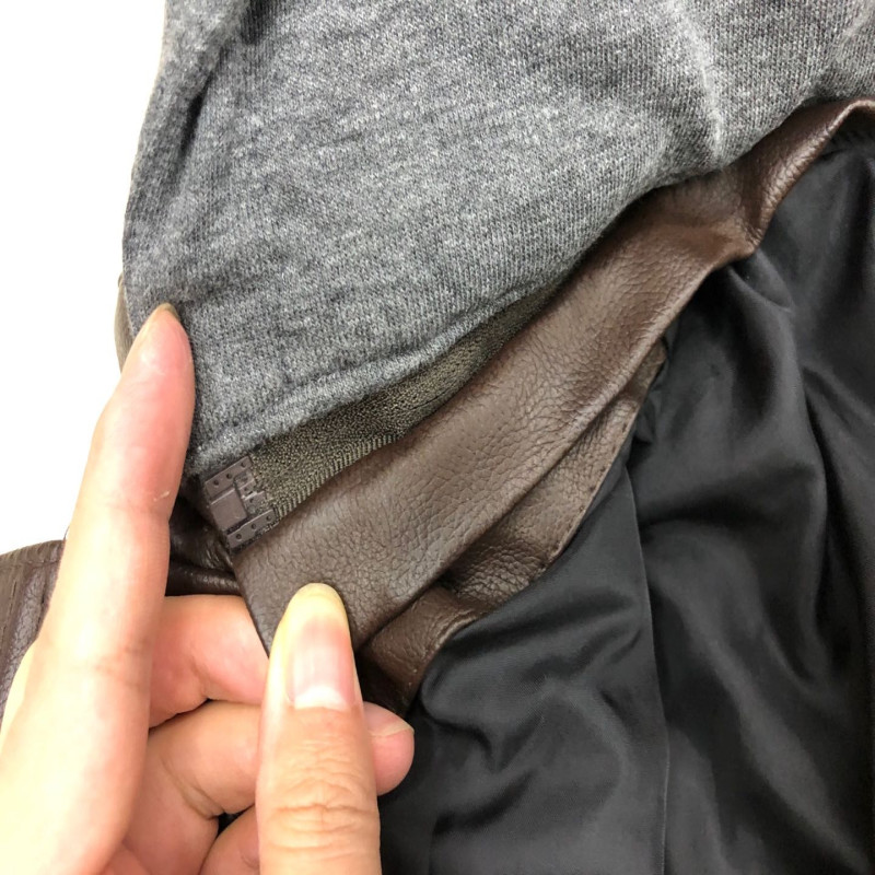 Mens Washing Leather Jacket One Color As Picture Good Design High Quality