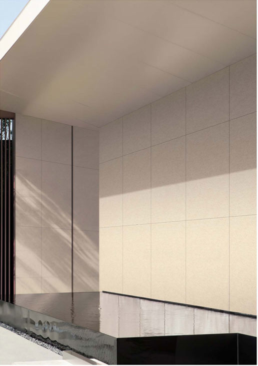 Limestone Wear-Resistance Beige Matte 60x120cm Outdoor Curtain Wall Porcelain Tiles For Courtyard