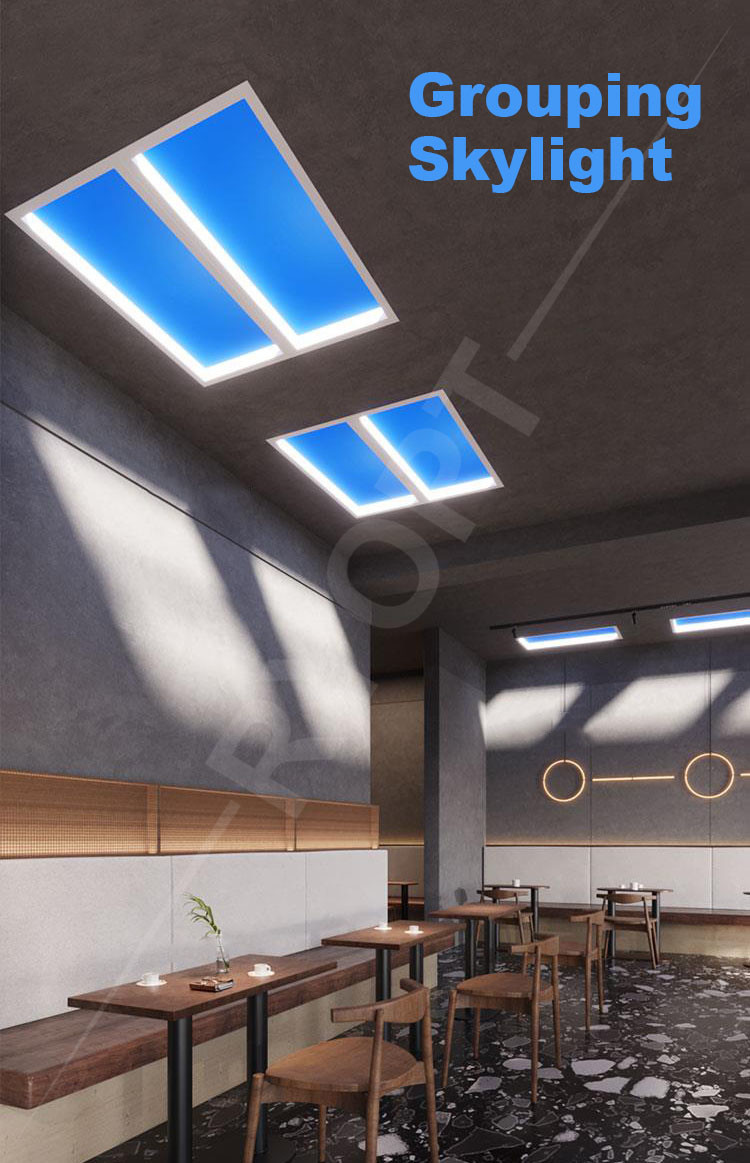200w LED Ceiling Panel Light Blue Cloud Artificial Sunshine Skylight