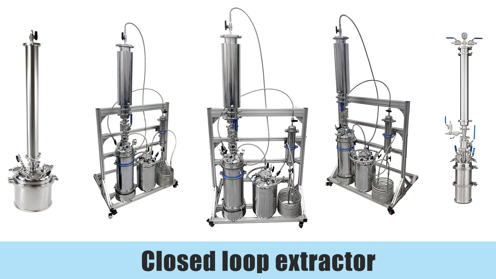 Closed Loop Extraction Machine Mirror Polish Vacuum 45g Mini