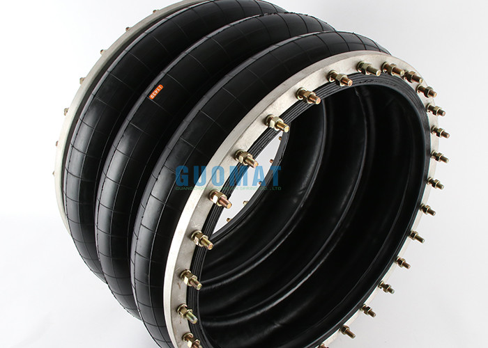 W01-358-7760 Firestone Air Spring Style 312 Ribbed Neck Aluminum Bead Rings Unequal Spacing 17/8 B,N,W