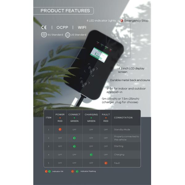 Durable Electric Car Charging Stations Car Charger 220v 1 Phase On Promotion