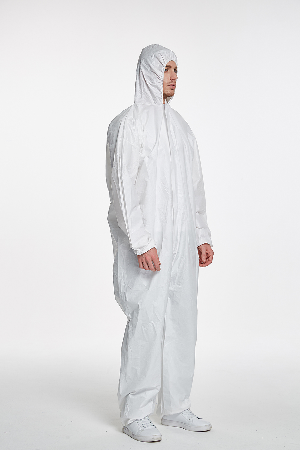 Anti static anti UV water proof cotton medical disposable hooded coverall