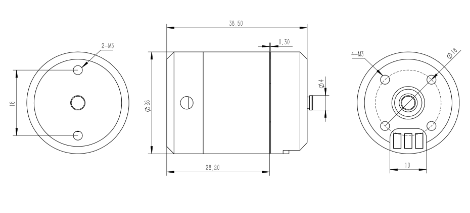 Continuously Variable Speed 24V Underwater Brushless DC Motor