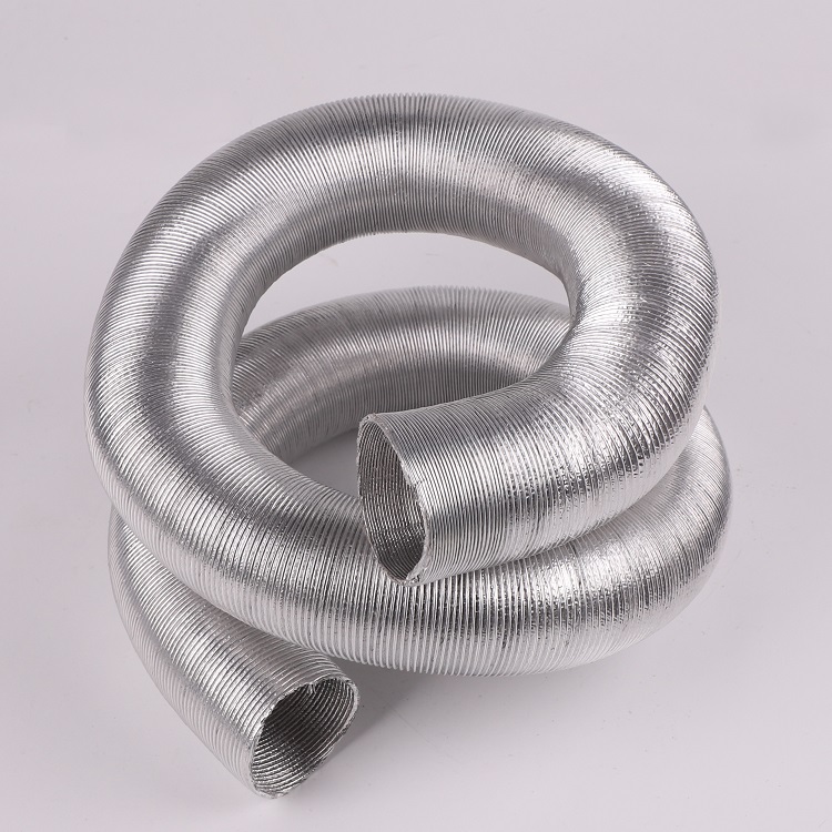 Mechanical Life 3 Years White 100MM Air Semi Rigid 8 Inch Semi Rigid Aluminum Flexible UV Ducting Pipe