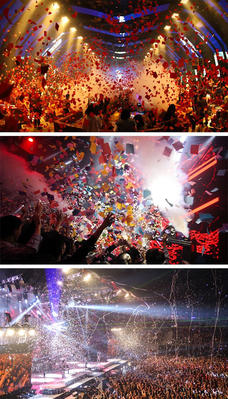 Party Paper Confetti Machine Stage Effect Paper Confetti Cannon Machine DMX