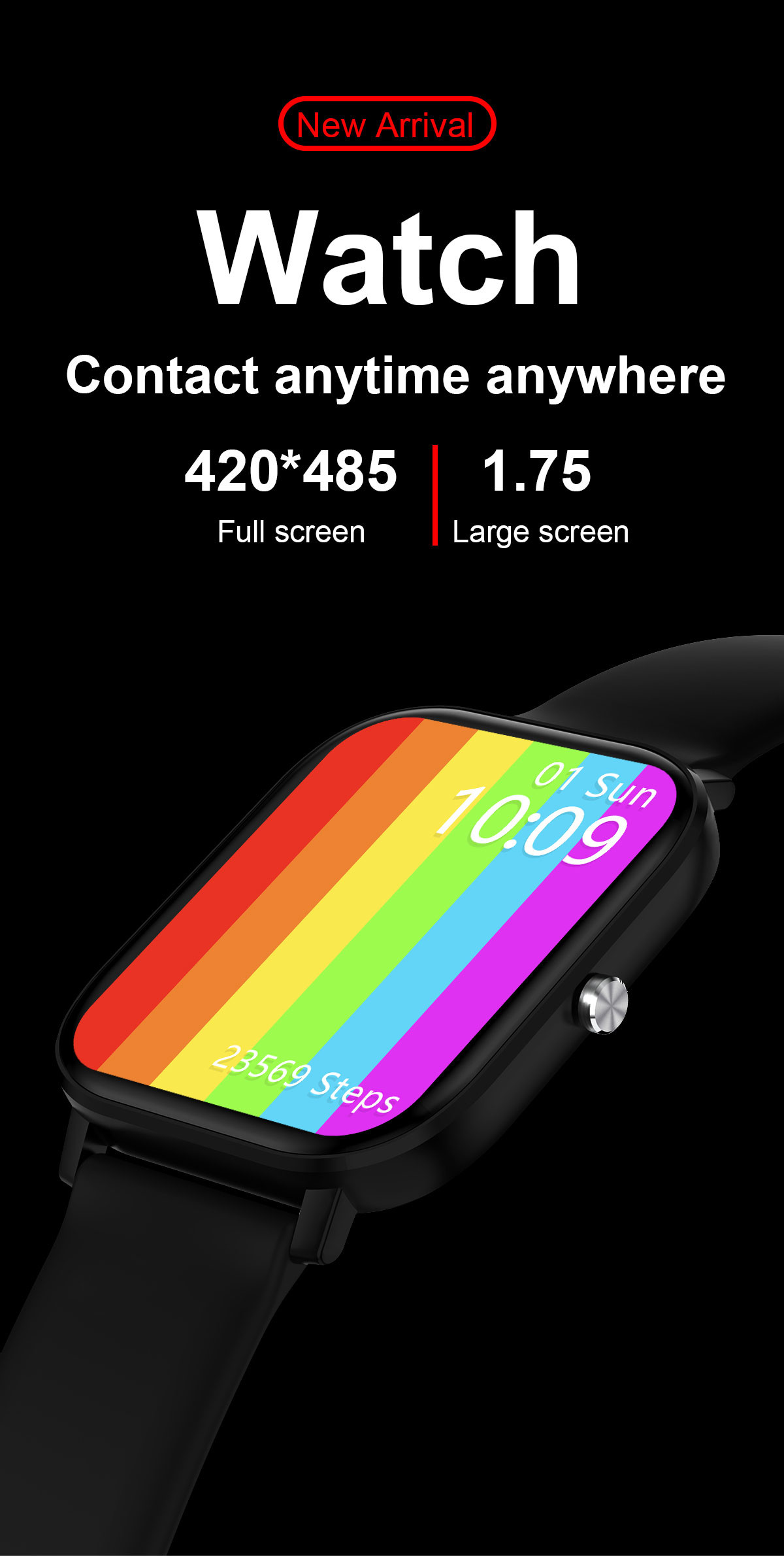 Smart Watch Men Calling 1.75 Inch 420*480P Screen Tracker Fitness Sport Women DT36 Smartwatch W26M