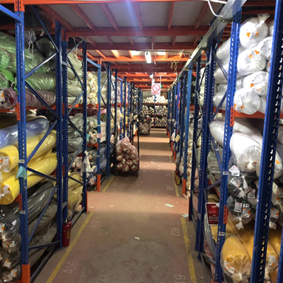 Big Wide Span Medium Duty Warehouse Shelving For Garment Fabric Storage