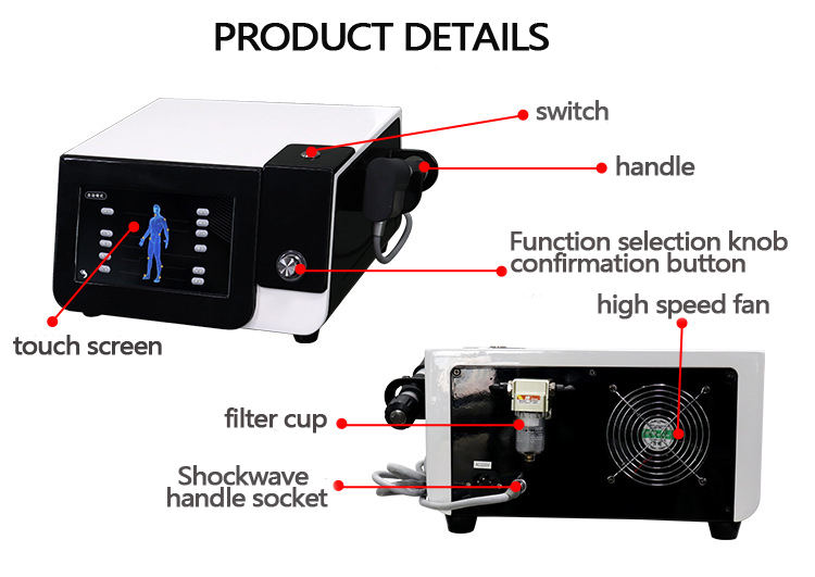 Body Pain Extracorporeal Shockwave Therapy Machine For ED Erectile Dysfunction