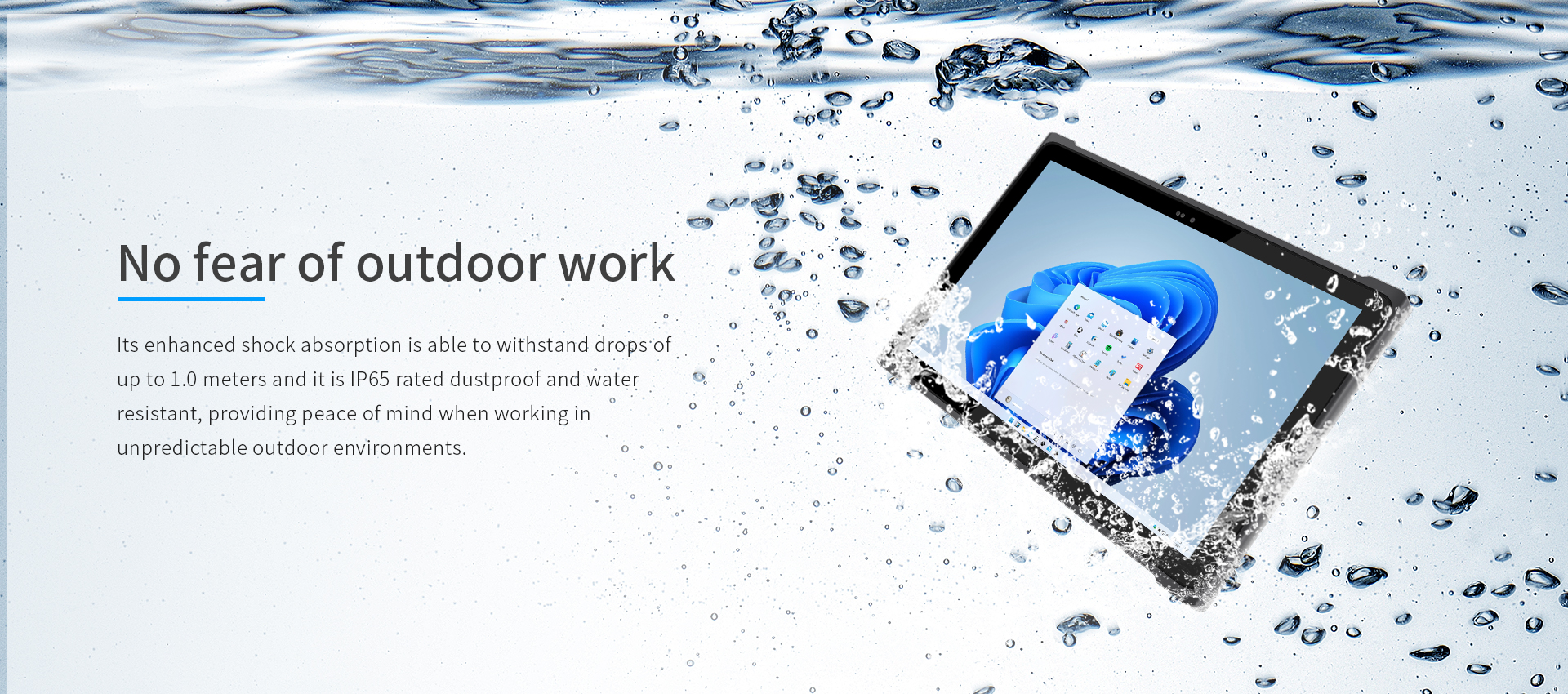 10.1" Sunlight Readable Screen Rugged Tablet with Win 11 4G LTE and 8GB RAM/128GB ROM
