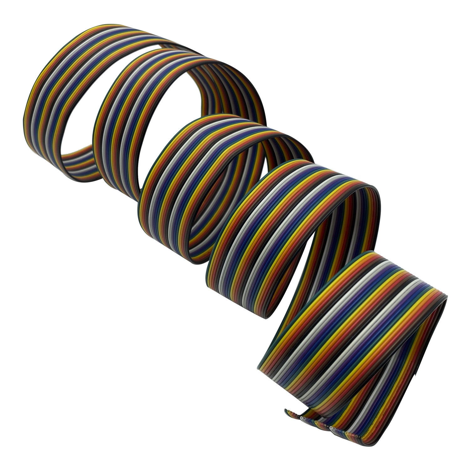 50m Length FEP Flat Ribbon Cables 0.6mm Insulation Thickness