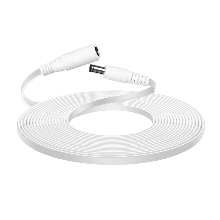 1m 3m 5m 12V Male to Male Female Flat DC 5.5x2.1mm 5.5x2.5mm 3.5x1.35mm Barrel Jack Power Extension Cable for CCTV Camera LED
