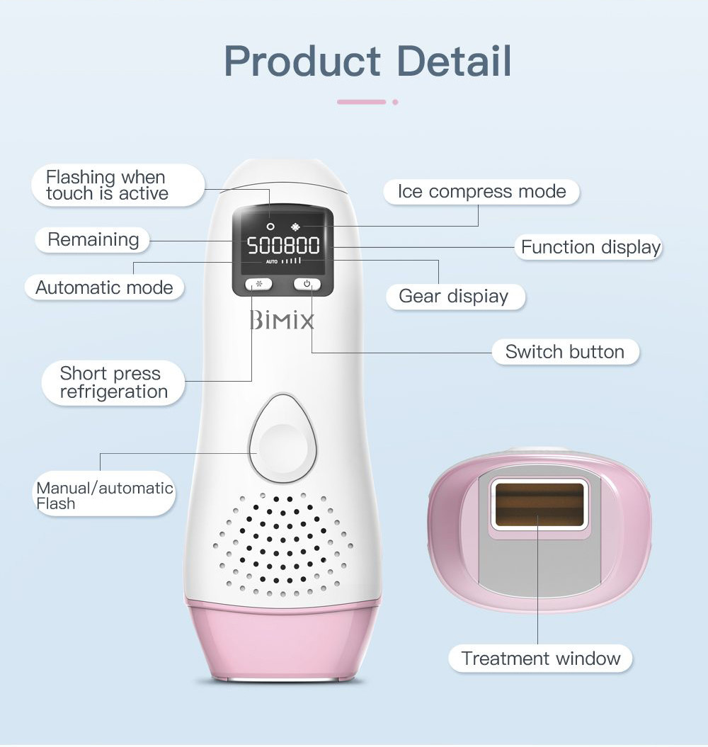 5 Levels 12V 4.0A Permanent Hair Removal Machine For Home Use