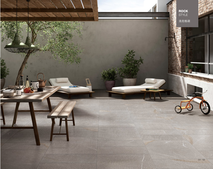 Low Water Absorption Porcelain Tile / 600*600 Indoor Tile Matt Ceramic For Kitchen