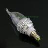 Buy cheap Warm Light Silver Metal Shell AC86V-260V TOPIN E14 3W Decoration LED Candle Bulb from wholesalers