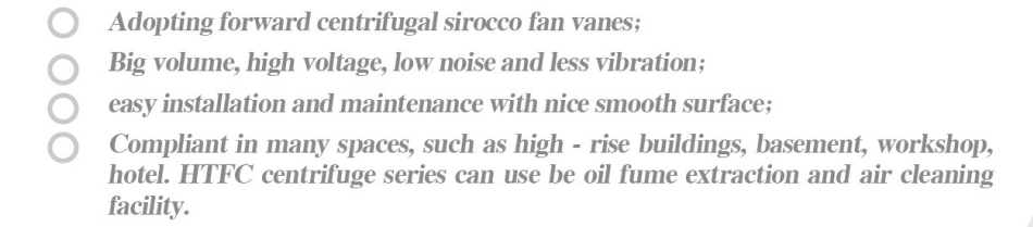 DHF centrifugal blowers and fans/ventilation blowers