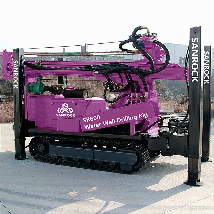 Multifunction Water Well Drilling Rig Hydraulic Bore Hole Crawler Water Well Equipment